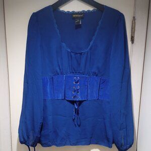 Metrostyle royal blue blouse sz 16 New without original bag tagged!